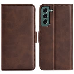 SKALO Samsung S23 Plus Premium Wallet Lompakkokotelo - Ruskea