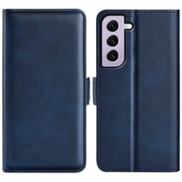 SKALO Samsung S23 Premium Wallet Lompakkokotelo - Sininen