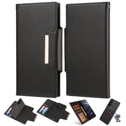 SKALO Samsung S23 Plus DOLIZMA 2 i 1 Magnet Plånboksfodral - Svart