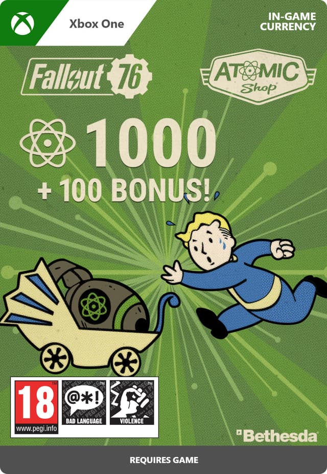 Fallout 76: 1000 (+100 Bonus) Atoms - XBOX One