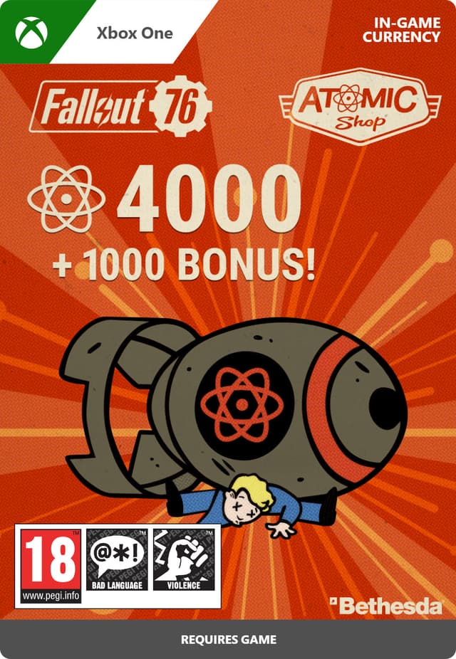 Fallout 76: 4000 (+1000 Bonus) Atoms - XBOX One