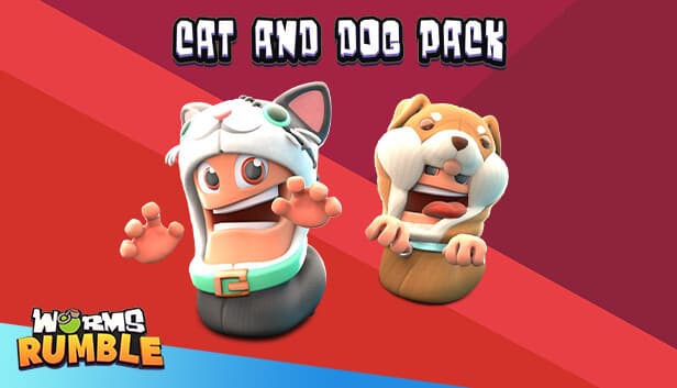 Worms Rumble - Cats & Dogs Double Pack - PC Windows