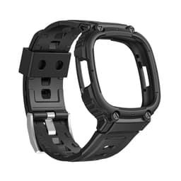 Fitbit Versa 3/4 Armor integroitu kelloranneke Musta