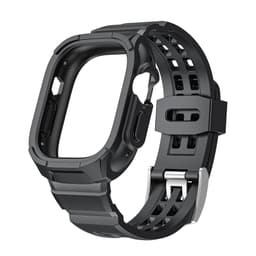 INF Apple Watch Ultra Ice Armour Frosted TPU integrert klokkebånd Sort