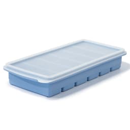 INF 6 rum Silikone-isterningbakker med låg Blå