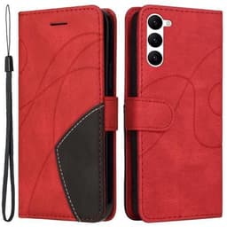 Til Samsung Galaxy S23 KT Series-1 Dobbeltfarve - Rød/Sort