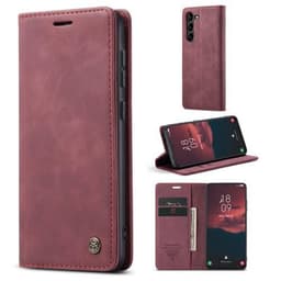 CASEME Plånboksfodral Samsung Galaxy S23+ - Vinröd