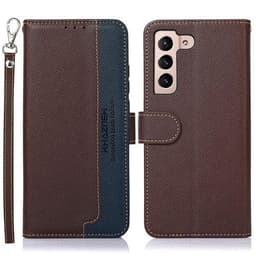 KHAZNEH puhelimen kansi Samsung Galaxy S23 - ruskea/sininen