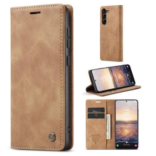 CASEME Plånboksfodral Samsung Galaxy S23 - Brun