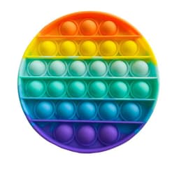Pop it Fidget Toy pyöreä Rainbow värit