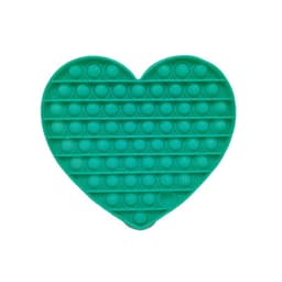 Pop it Fidget toy XXL Hjärta Glitter Grön