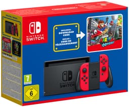 Nintendo Switch spillekonsol med Super Mario Odyssey-downloadkode