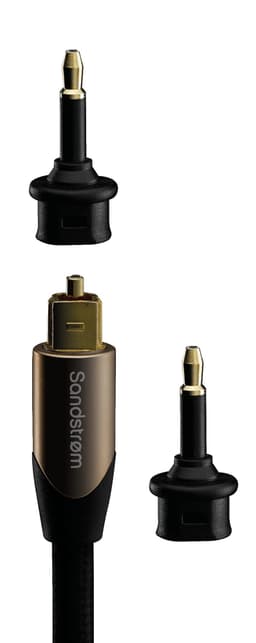 Sandstrøm optisk kabel, 1 m (sort)