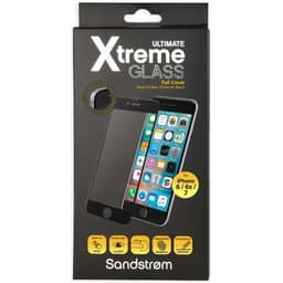 Sandstrøm Curved Glass iPhone 6, 6S, 7 (svart)