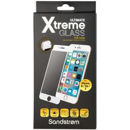 Sandstrøm Buet Glass iPhone 6/6S/7 (Hvit)