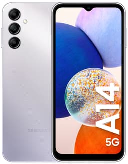 Samsung Galaxy A14 5G älypuhelin 4/64GB (hopea)