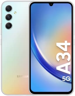 Samsung Galaxy A34 5G smartphone 6/128GB (sølv)