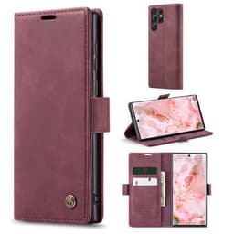 CASEME Plånboksfodral Samsung Galaxy S23 Ultra - Röd