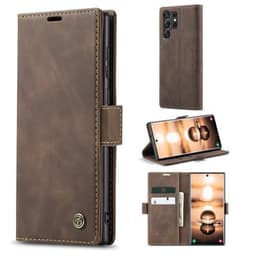 CASEME Plånboksfodral Samsung Galaxy S23 Ultra - Coffee