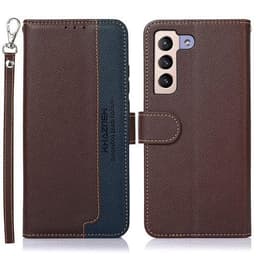 KHAZNEH puhelimen kansi Samsung Galaxy S23+ (Plus) - ruskea/sininen