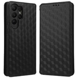 Plånboksfodral Rhombus till Samsung Galaxy S23 Ultra - Svart