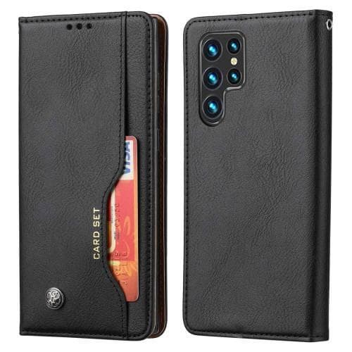 Samsung Galaxy S23 Ultra Plånboksfodral  - Svart