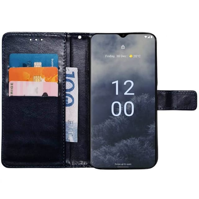 Mobil lommebok 3-kort Nokia G60 - Mørkeblå
