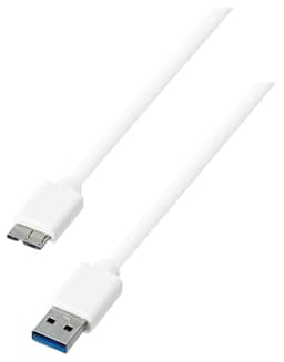 Sandstrøm 3.0 USB-kabel S61MIC314X, 1 m (hvit)
