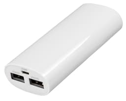 Sandstrøm powerbank dual USB S660PPW14 - hvid