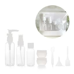 Reseflaskor Set med 8 delar Hvit