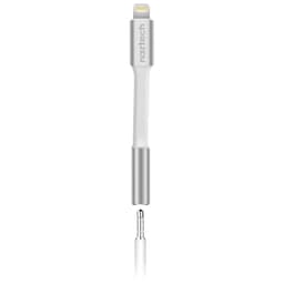 Naztech adapter lightning til 3.5 mm jackstik - sølv