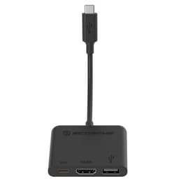 USB-C Hub til HDMI-USB-A-USB-C - sort