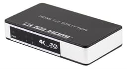 HDMI Splitter 1 in 2 Out 4K   30Hz Musta