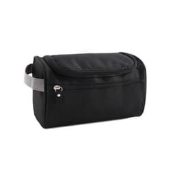 Bærbar toalettveske med stor kapasitet Sort