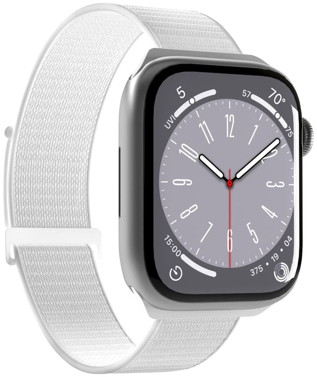 Puro Apple Watch 42-49mm nylonband (vitt)
