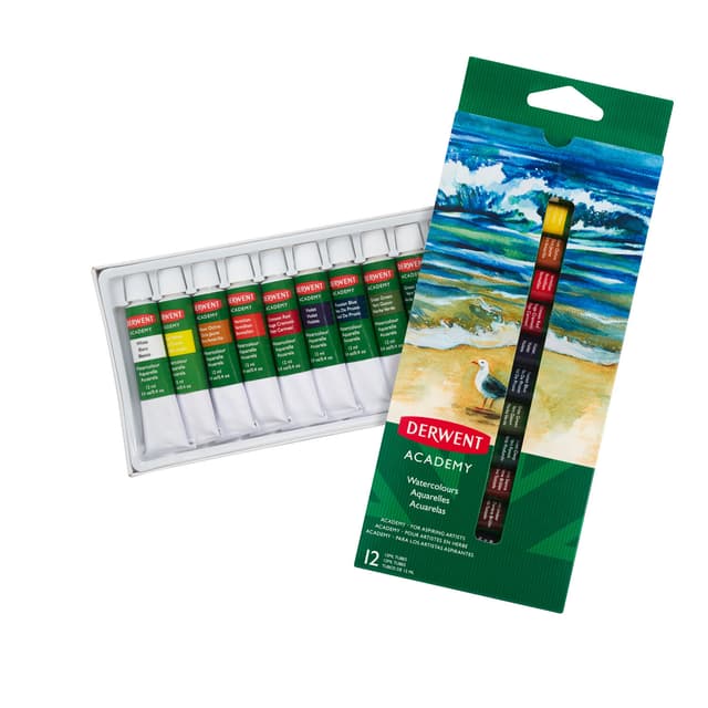 Derwent Academy Akvarellmaling 12ml 12 stk
