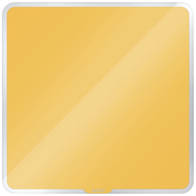 Whiteboard glastavle Leitz Cosy 45x45gul
