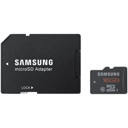 Samsung Plus 16GB microSDHC muistikortti ja SD-sovitin