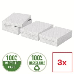 Esselte Hemförvaring och Presentlåda Medium, 3-pack