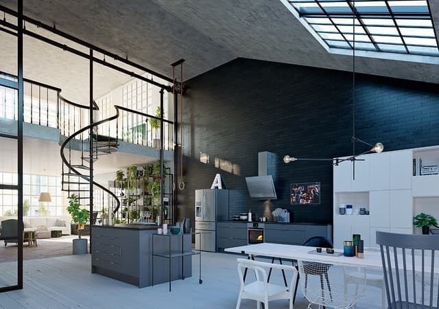 Epoq Trend Eco ramme til kjøkken 233x5 (blue grey)