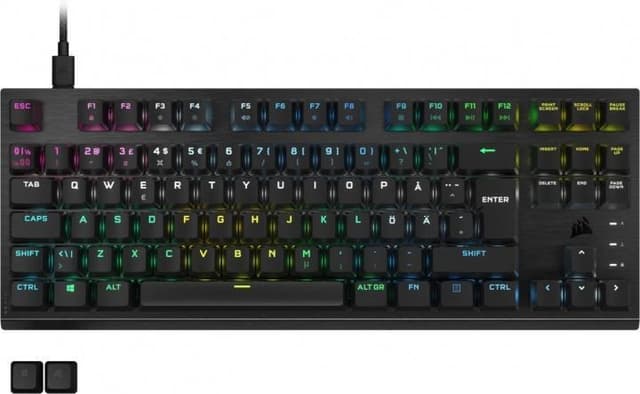 Corsair K60 PRO TKL RGB mekanisk gamingtastatur (sort)