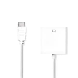 Nedis HDMI™ kabel | HDMI™ Kontakt | VGA hona 15p / 3.5 mm Hona | 1080p | Nickelplaterad | 0.20 m | Rak | PVC | Vit | Kuvert