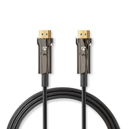 Nedis Aktiva Optiska Ultra High Speed ​​HDMI Kabel med Ethernet | HDMIKontakt | HDMIKontakt | 8K@60Hz | 48 Gbps | 10.0 m | Rund | PVC | Svart | Presentbox