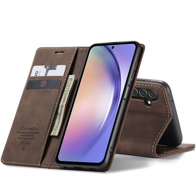 CaseMe Smart Magnet Flipdeksel Samsung Galaxy A54 5G - Coffee