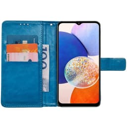 Mobilplånbok 3-kort Samsung Galaxy A14 5G - Ljusblå
