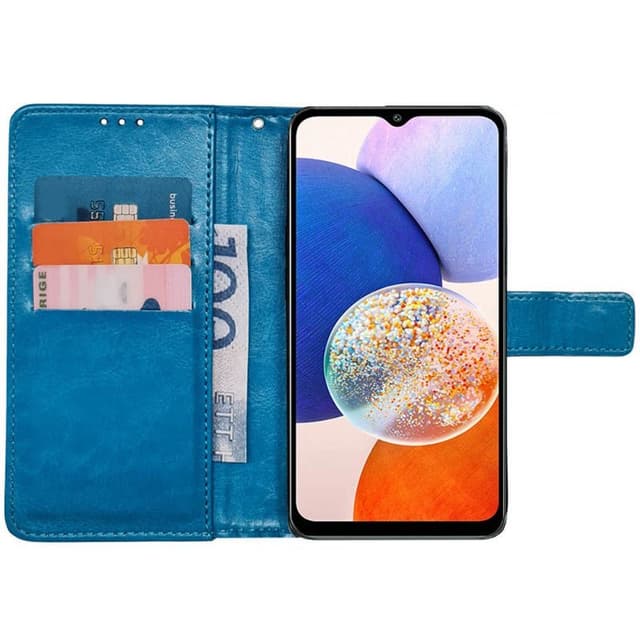 Mobilplånbok 3-kort Samsung Galaxy A14 5G - Ljusblå