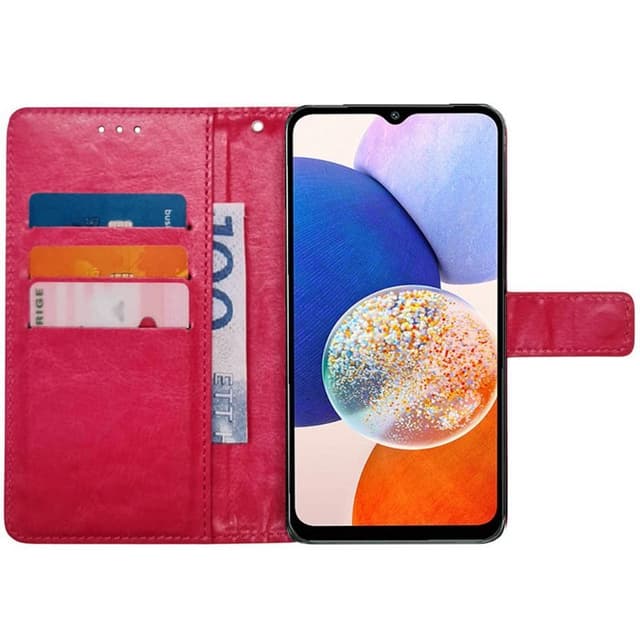 Lompakkokotelo 3-kortti Samsung Galaxy A14 5G - Vaaleanpunainen
