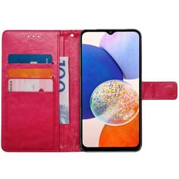 Mobilplånbok 3-kort Samsung Galaxy A14 5G - Rosa