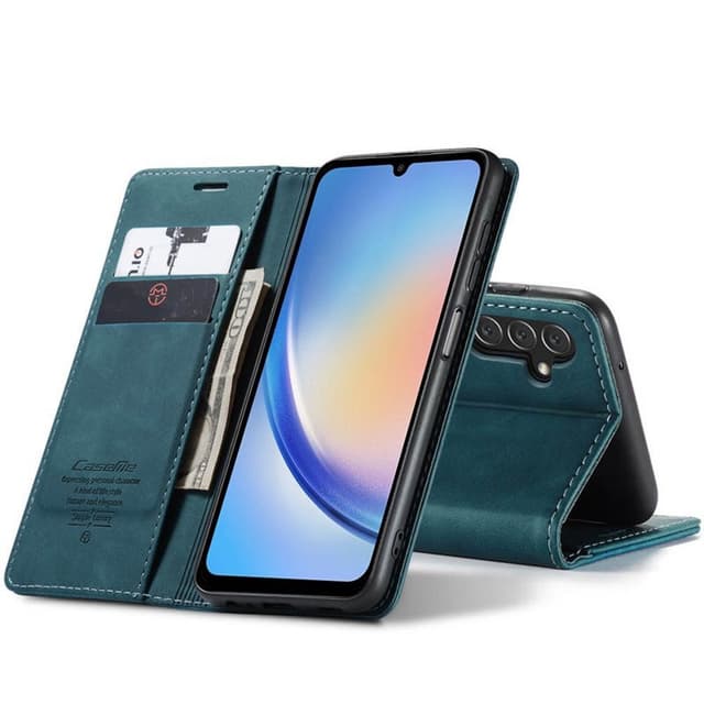 CaseMe Smart Magnet Flipdeksel Samsung Galaxy A34 5G - Blå