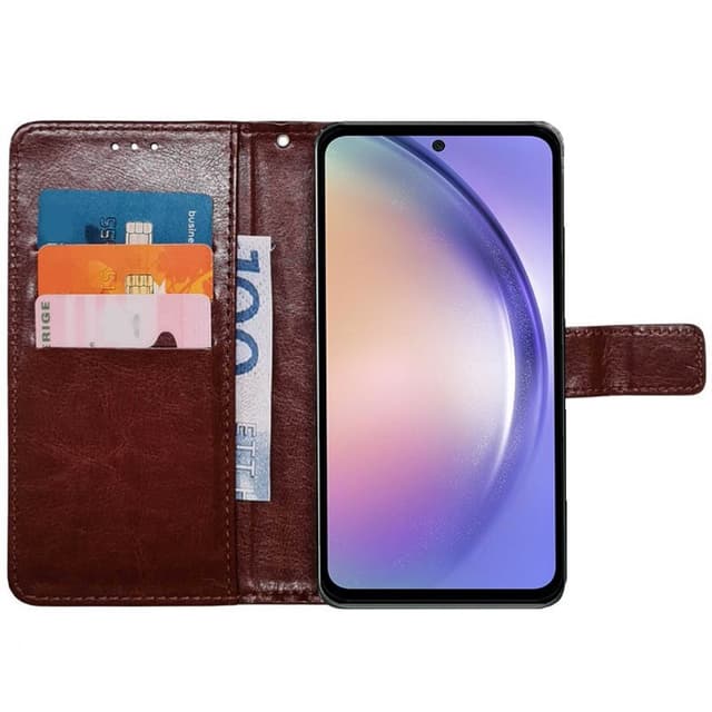 Mobil lommebok 3-kort Samsung Galaxy A54 5G - Brun